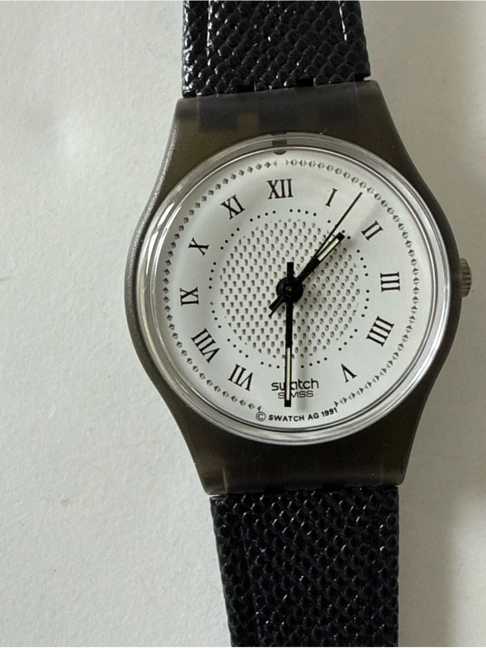 1991 Swatch LM106 Debutante Very Good Condition + Case New Battery Runs READ